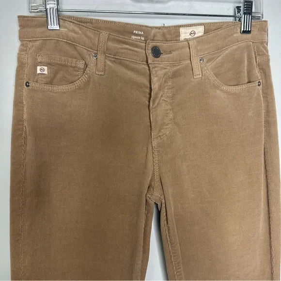 AG Adriano Goldschmied Prima Cigarette Cut Jeans In Envy Stretch Corduroy 27R - Picture 5 of 12